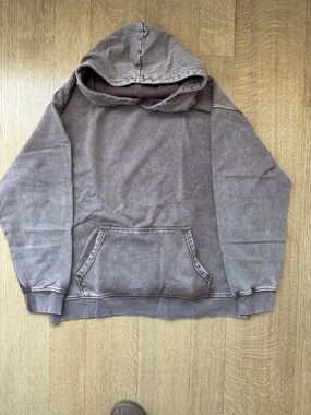 Faiable Classic Men's Hooded Sweatshirt in Faded Brown